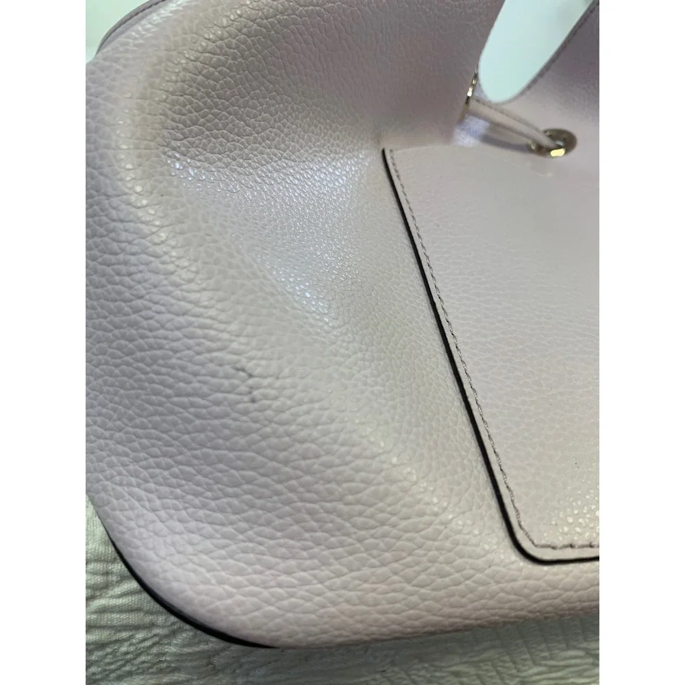 Kate Spade New York Lavender Pebbled Leather Drawstring Bucket Bag‎ Crossbody